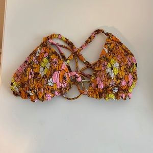 floral bikini top